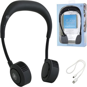 【ブラック】ダブルファンハンズフリーヨガシロッコ（宅配料込）00