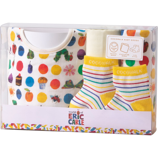 ソックスギフトボックス（はらぺこあおむし）　ドット