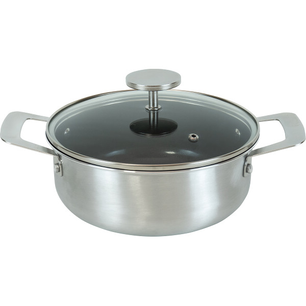 グレイス　ＩＨ対応セラミック加工両手鍋（２０cm）