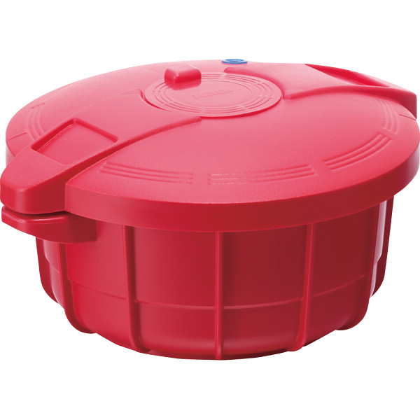 マイヤー　電子レンジ圧力鍋　イタリアンレッド