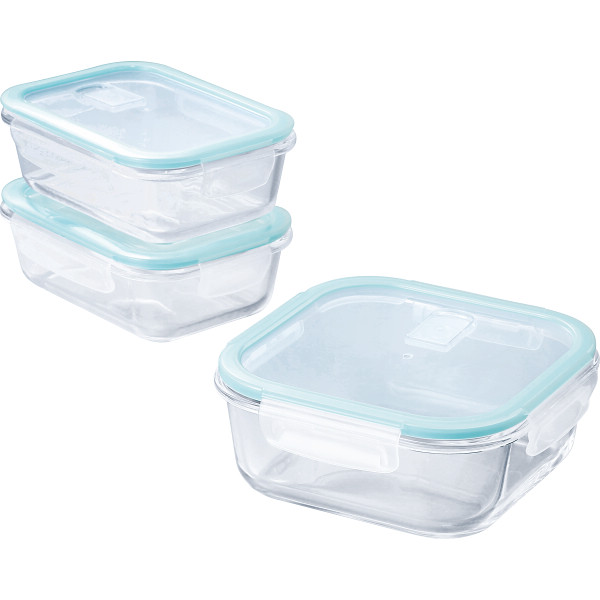 マジクック　耐熱ガラス容器　３点セット