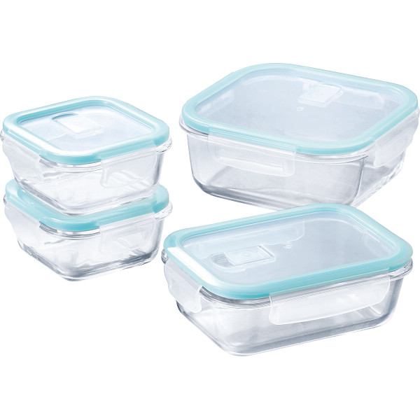 マジクック　耐熱ガラス容器　４点セット