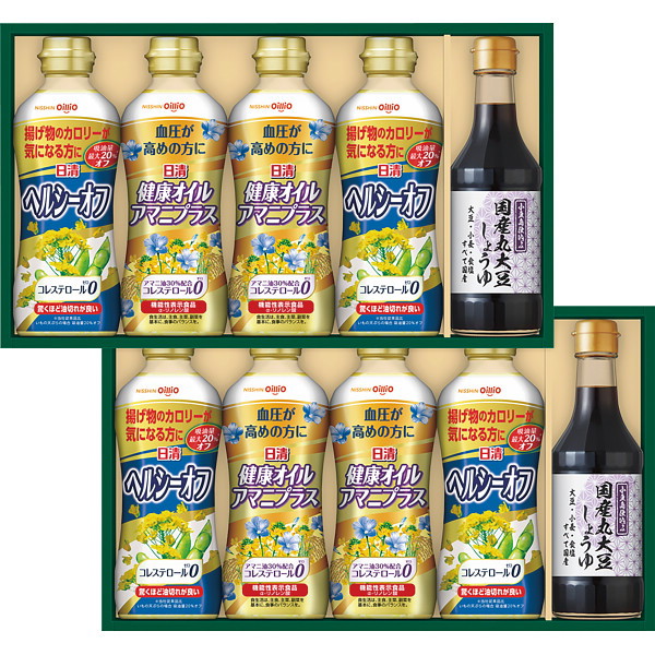 日清　バラエティオイル＆丸大豆しょうゆギフト