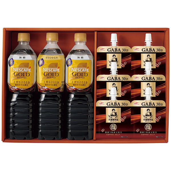 丸福珈琲店監修コーヒーゼリー＆ネスカフェ　ボトルコーヒーセットＣＯＪ-３０