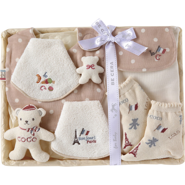 ロロココ　出産お祝いセット　Ｍー１　ピンクベージュ