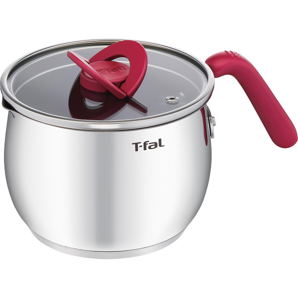 ティファール　オプティスペース　ＩＨステンレスマルチポット（１６cm）　ルージュ