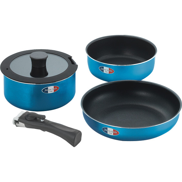 ジャンヌ・エコール　着脱ハンドル鍋３点セット