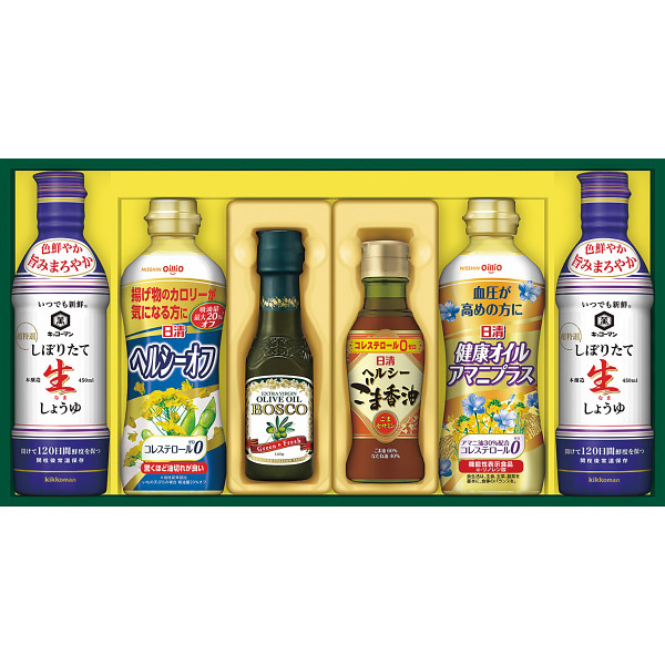 日清　ヘルシーオイル＆キッコーマン生しょうゆギフト