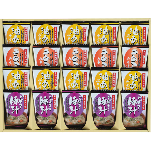 フリーズドライ「お味噌汁３種の味詰合せ」