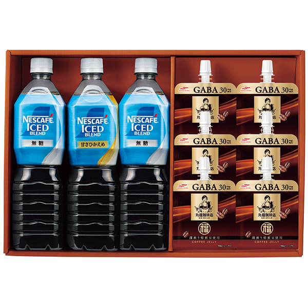 丸福珈琲店監修コーヒーゼリー＆ネスカフェ　ボトルコーヒーセット〈ＣＯＪ-３０〉