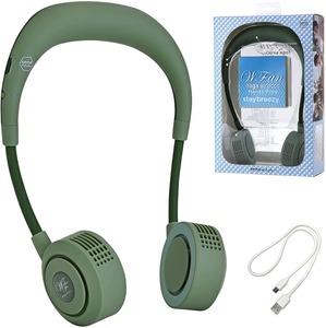 【カーキ】ダブルファンハンズフリーヨガシロッコ（宅配料込）00