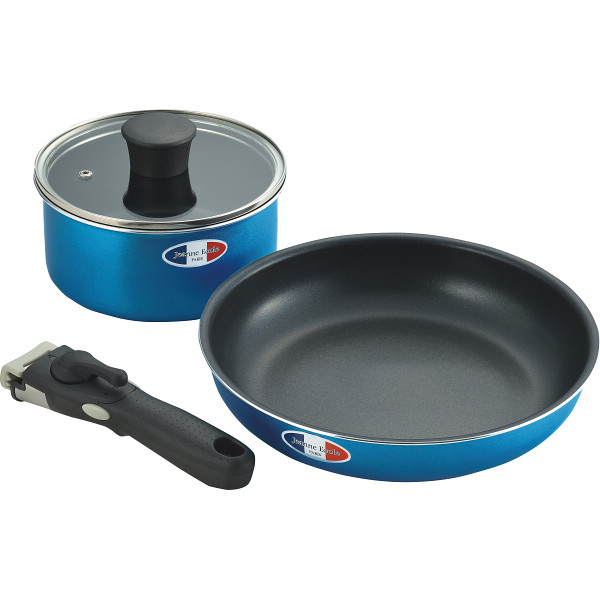 ジャンヌ・エコール　着脱ハンドル鍋２点セット