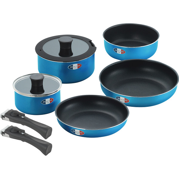 ジャンヌ・エコール　着脱ハンドル鍋５点セット