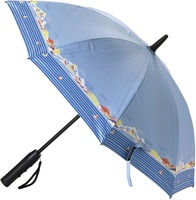 【シーサイド】50cm ファンファンパラソル扇風機付き日傘（宅配料込）