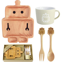 【ロボット】プチママン キッズ食器3点ギフトセット