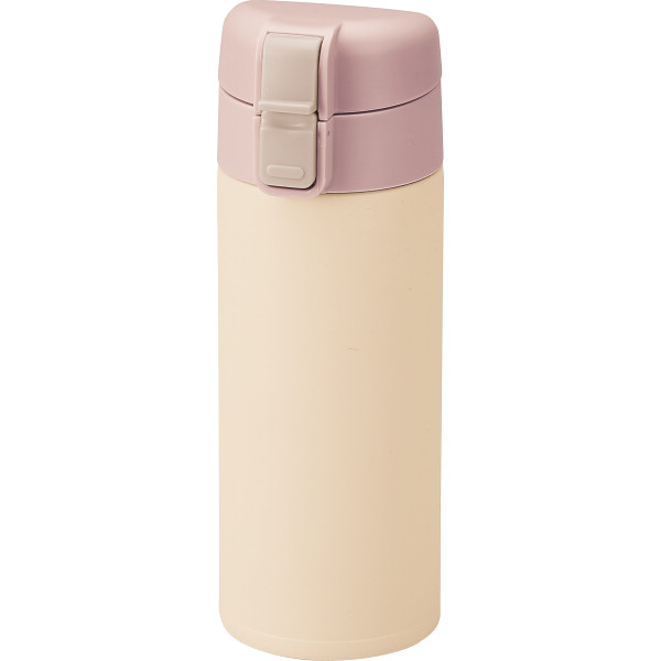 モルン　軽量ワンタッチステンレスボトル（３５０mL）　ライトベージュ