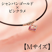 コラントッテ　ＴＡＯ　ネックレス　スリム　ＡＵＲＡ　ｍｉｎｉ　シャンパンゴールド×ピンクラメ【Mサイズ】