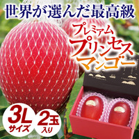 プレミアムプリンセスマンゴー3L　2玉入(化粧箱）