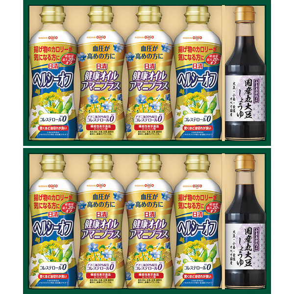 日清　バラエティオイル＆丸大豆しょうゆギフト　