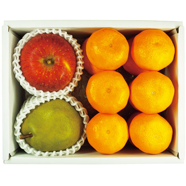 有田みかん・信州サンふじりんご・ラ・フランス詰合せ　
