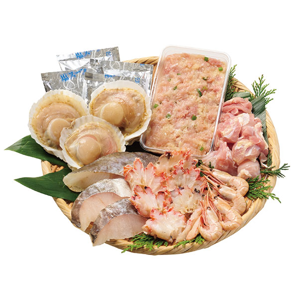 海の幸と知床どりの鍋セット　