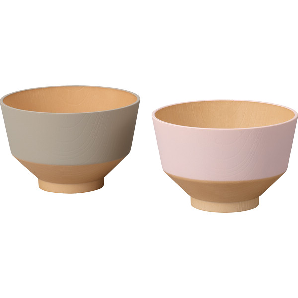 日々色　ペア汁椀　あま／さくら