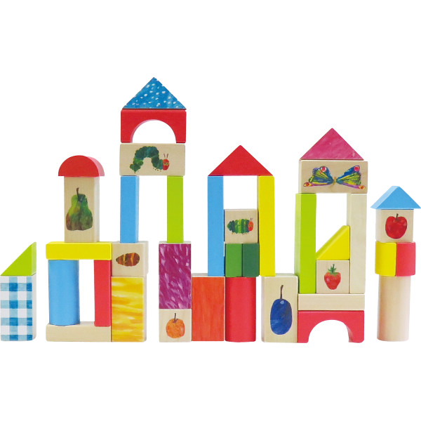 はらぺこあおむし　木製つみきセット（５０ピース）