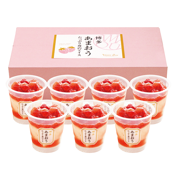 博多あまおう　たっぷり苺のアイス（７個）